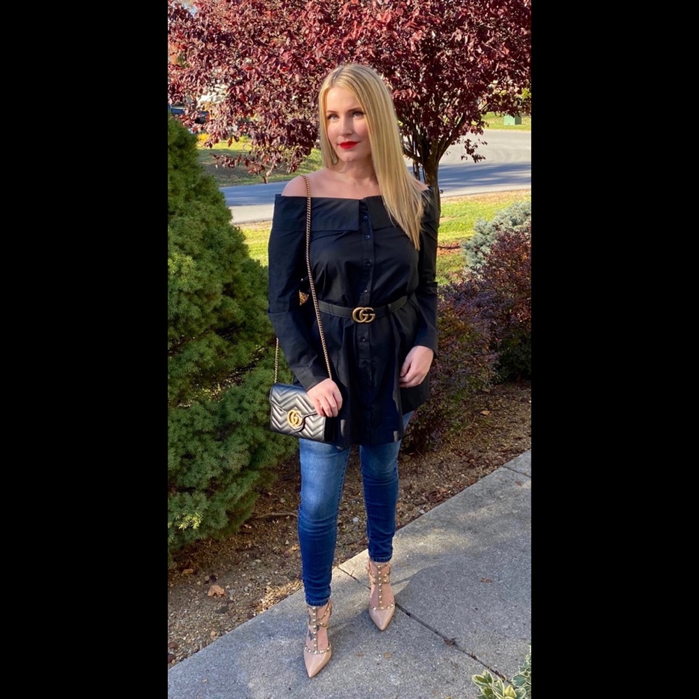 Lulus Off the Shoulder Coat/Shirt WITHOUT TAGS - Picture 5 of 5